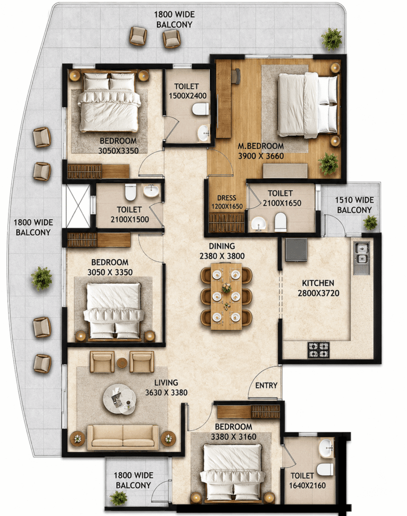 3 bhk apartment in gurgaon ,4 bhk apartment in gurgaon , Rof advik